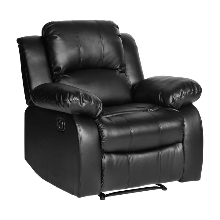 Cranley Black Bonded Leather Reclining Chair