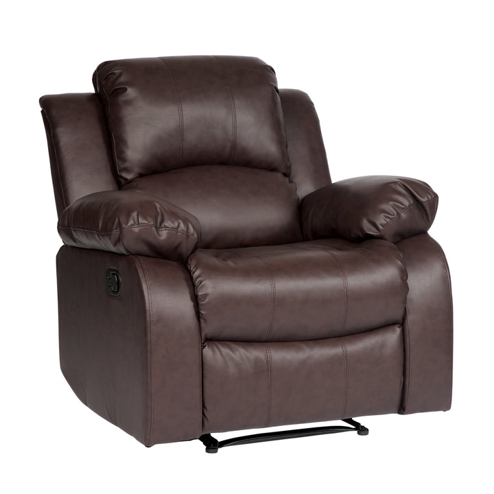 Cranley Brown Bonded Leather Reclining Chair