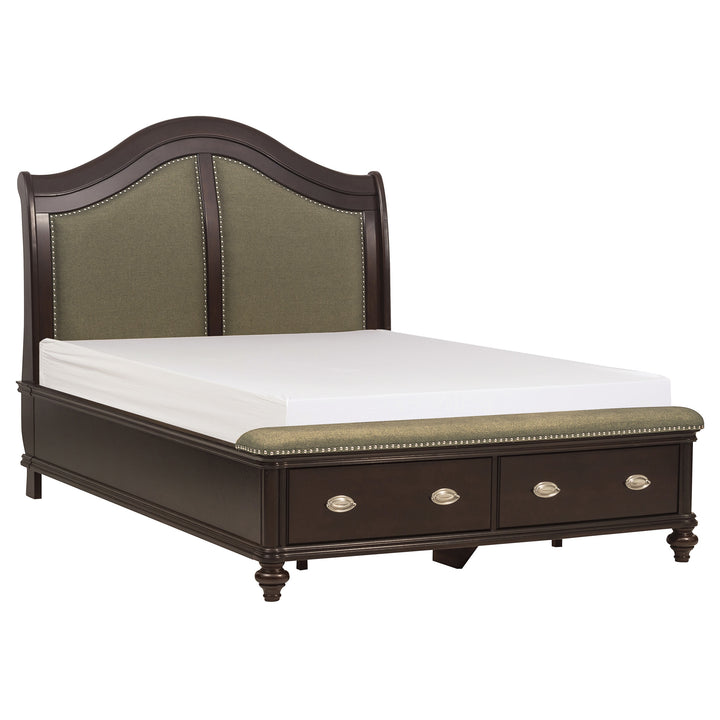 King Sleigh Platform Bed