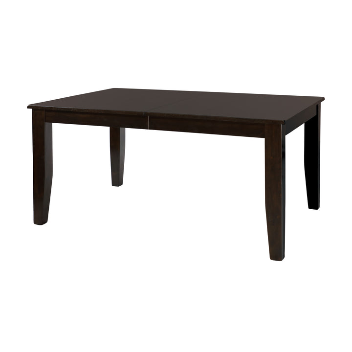 Crown Point Warm Merlot Finish Dining Table 60"-78" with Butterfly Leaf