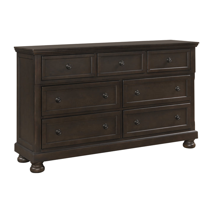 Grey Finish Dresser with Hidden Drawer