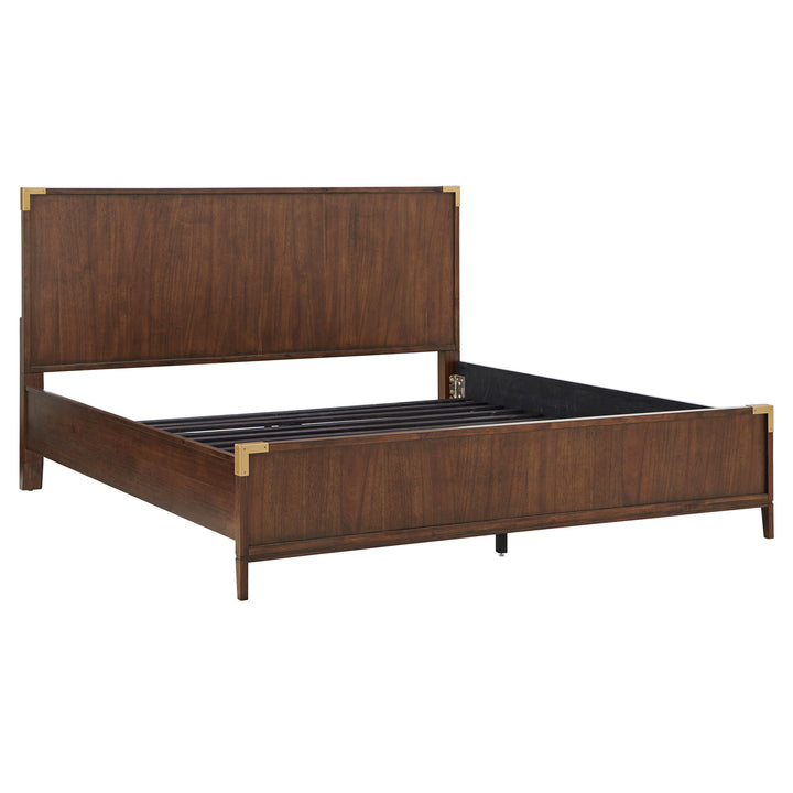 Low Profile Campaign Platform Bed - King