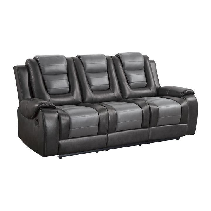 Double Reclining Sofa With Drop-Down Cup Holders