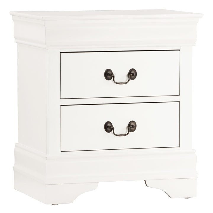 Mayville White Finish Nightstand