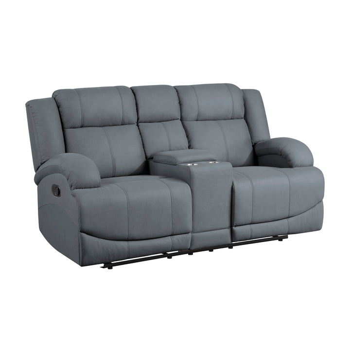 Double Reclining Loveseat with Center Console