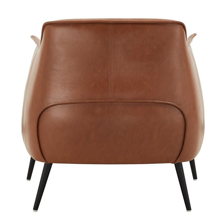 Leather Gel Accent Chair - Brown