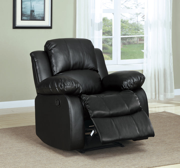 Cranley Black Bonded Leather Reclining Chair