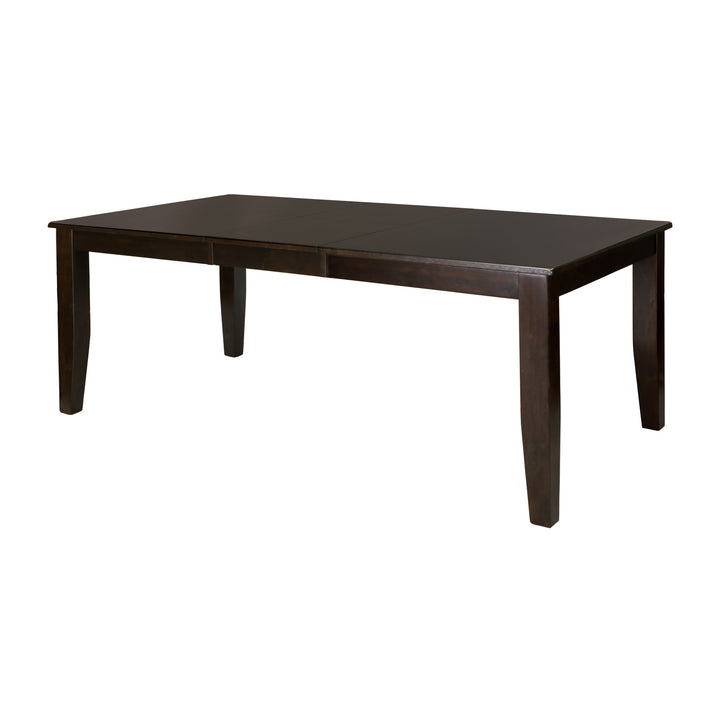 Crown Point Warm Merlot Finish Dining Table 60"-78" with Butterfly Leaf