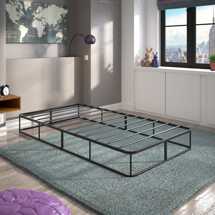 Black Metal Platform Bed Frame - Twin