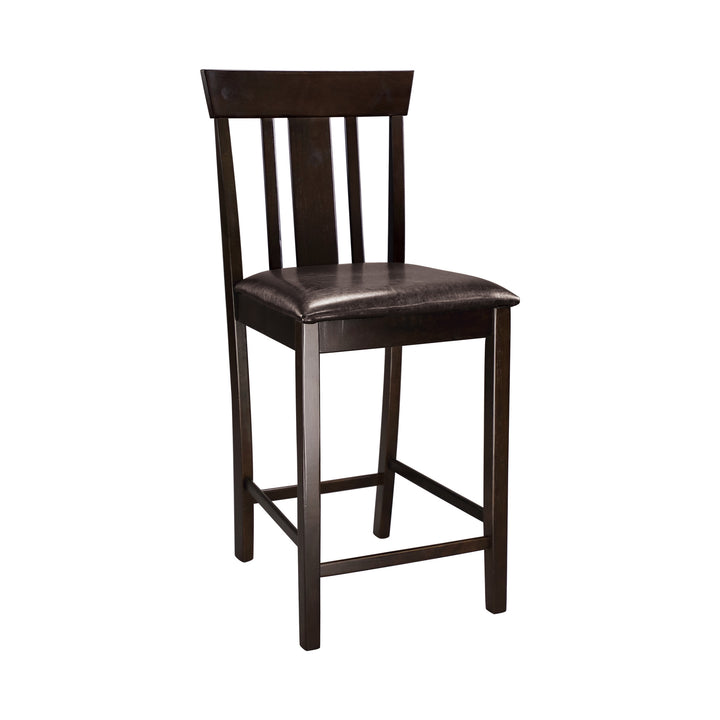 Set Of 2, Cntr Hght Chair, Blk P/U