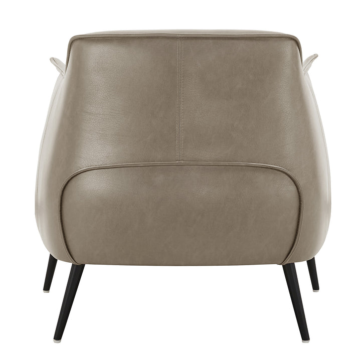 Leather Gel Accent Chair - Taupe