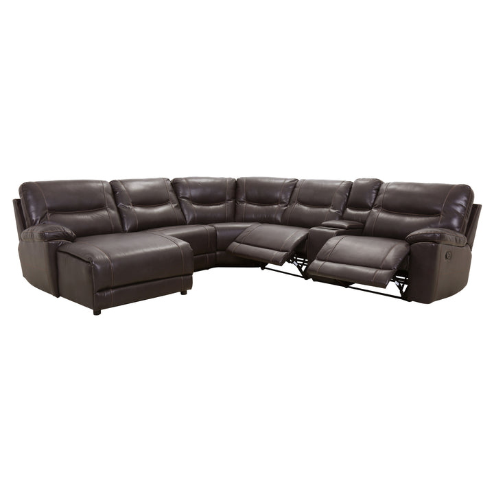 6-Piece Modular Reclining Sectional with Left Chaise