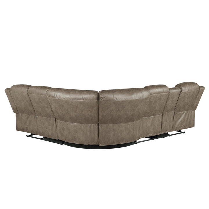 3-Piece Reclining Sectional with Left Console