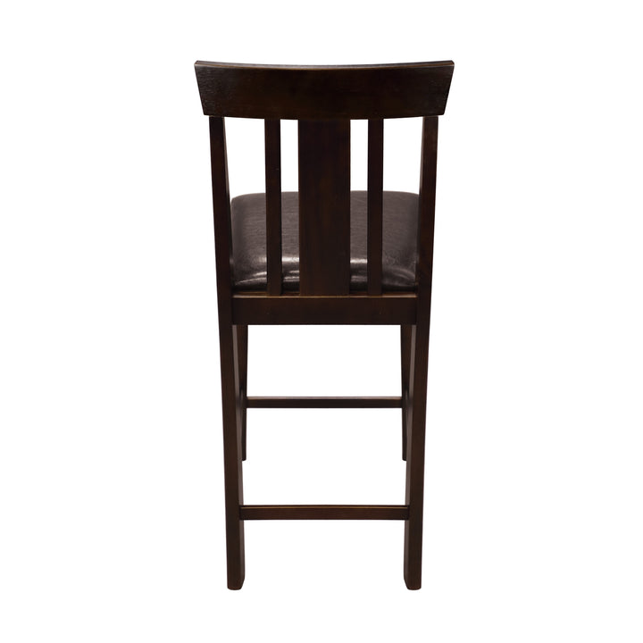 Set Of 2, Cntr Hght Chair, Blk P/U