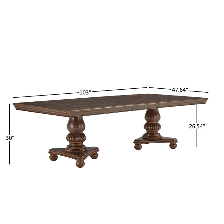 Double Pedestal Extending Dining Table