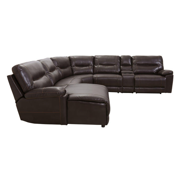 6-Piece Modular Reclining Sectional with Left Chaise