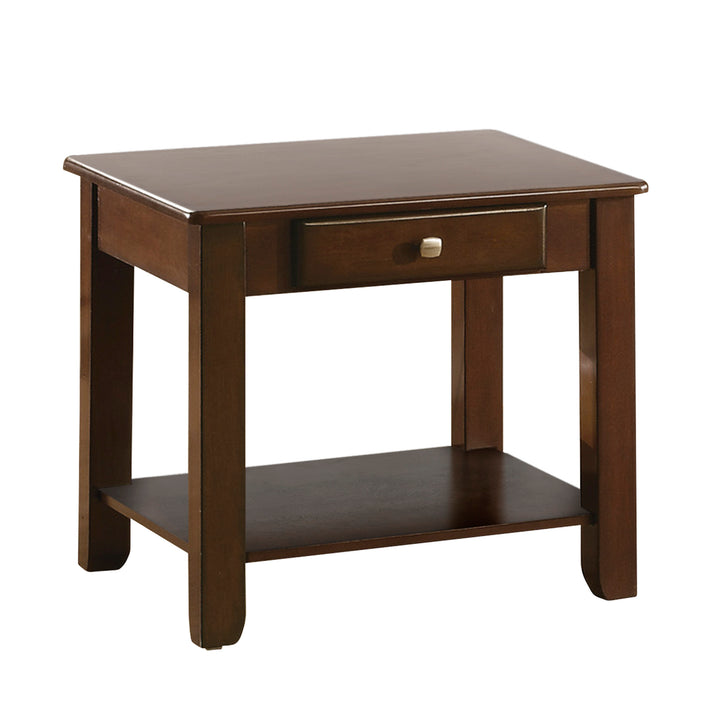 End Table, Drawer, D. Espresso