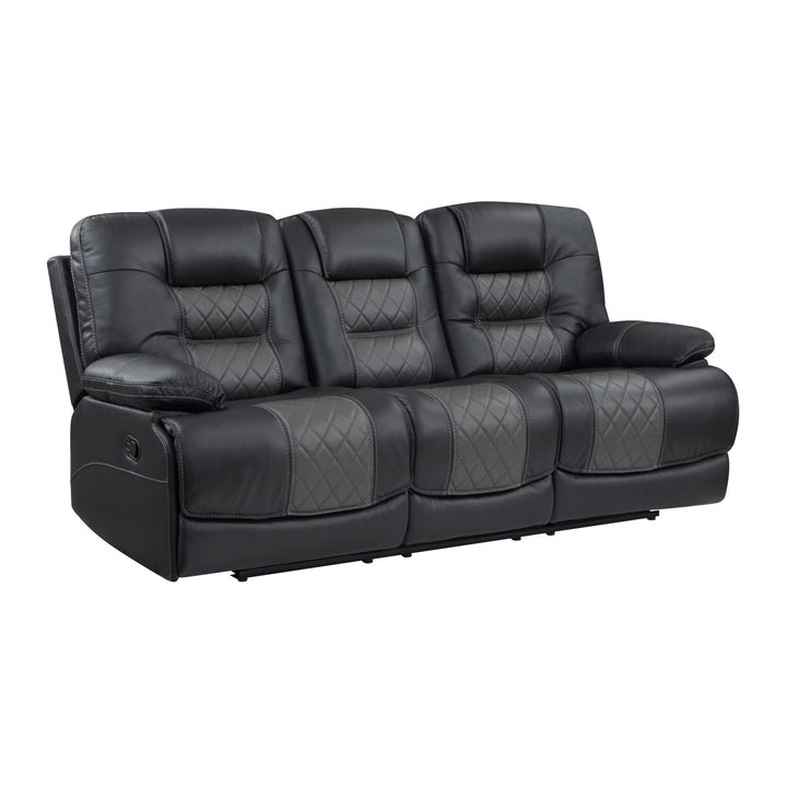 Double Reclining Sofa with Drop-Down Cup Holders, Receptacles & Usb Ports