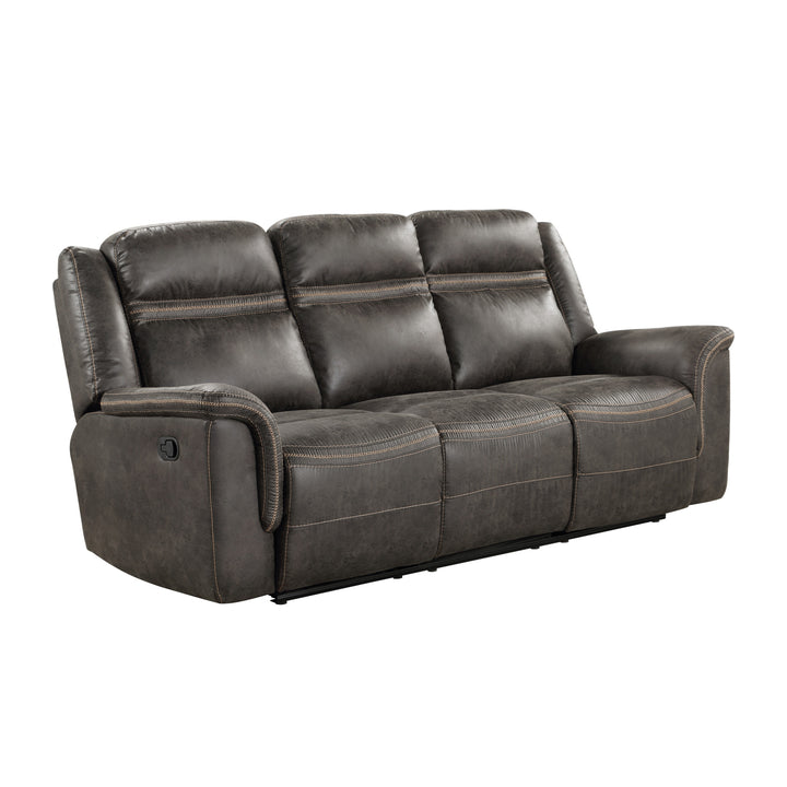 Double Reclining Sofa With Drop-Down Cup Holders