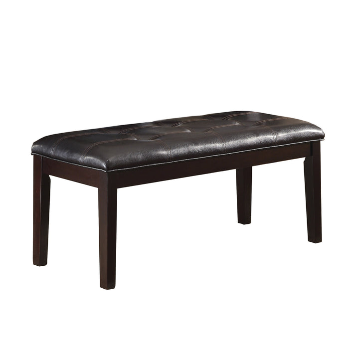 Teague Espresso Finish Dark Brown Pu 49"W Bench