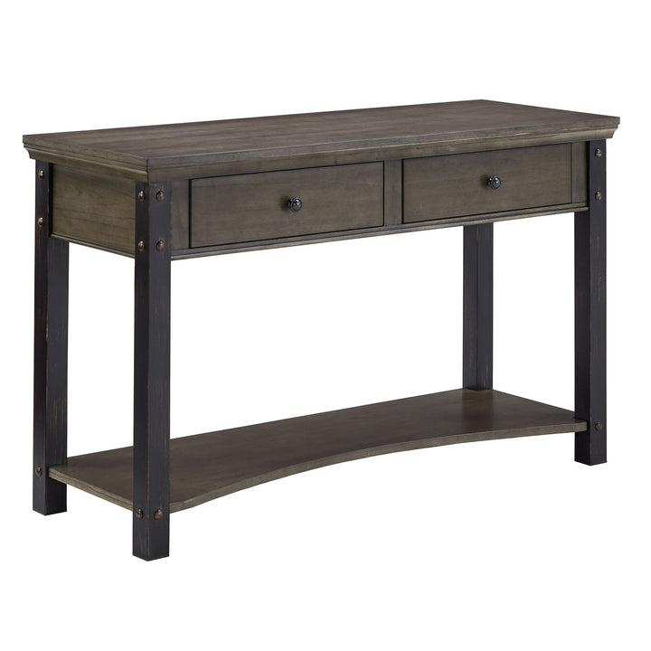 Wood Finish Sofa Table - Antique Gray