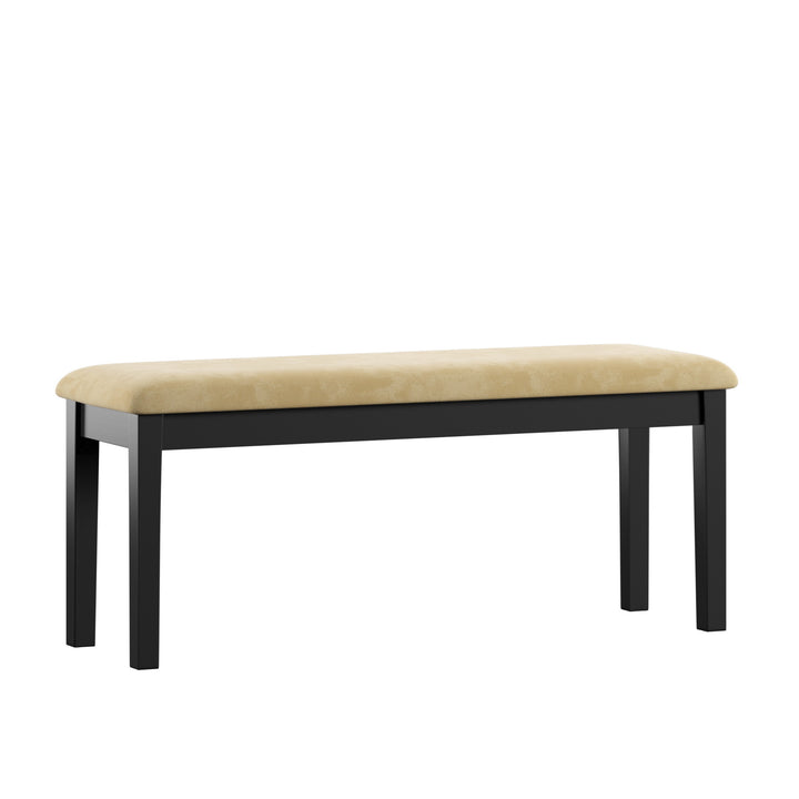 Black Wood Dining Bench