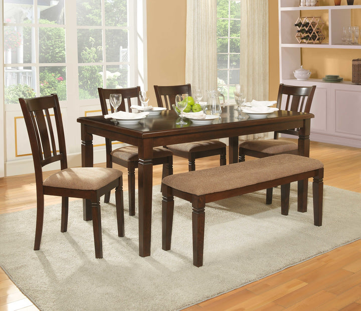 Devlin Espresso Finish Dining Table