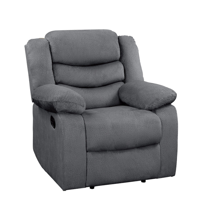 Reclining Chair, Grey 100% Polyester