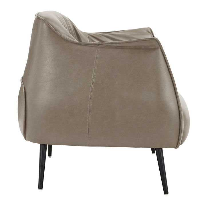 Leather Gel Accent Chair - Taupe