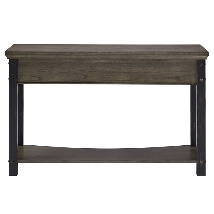 Wood Finish Sofa Table - Antique Gray