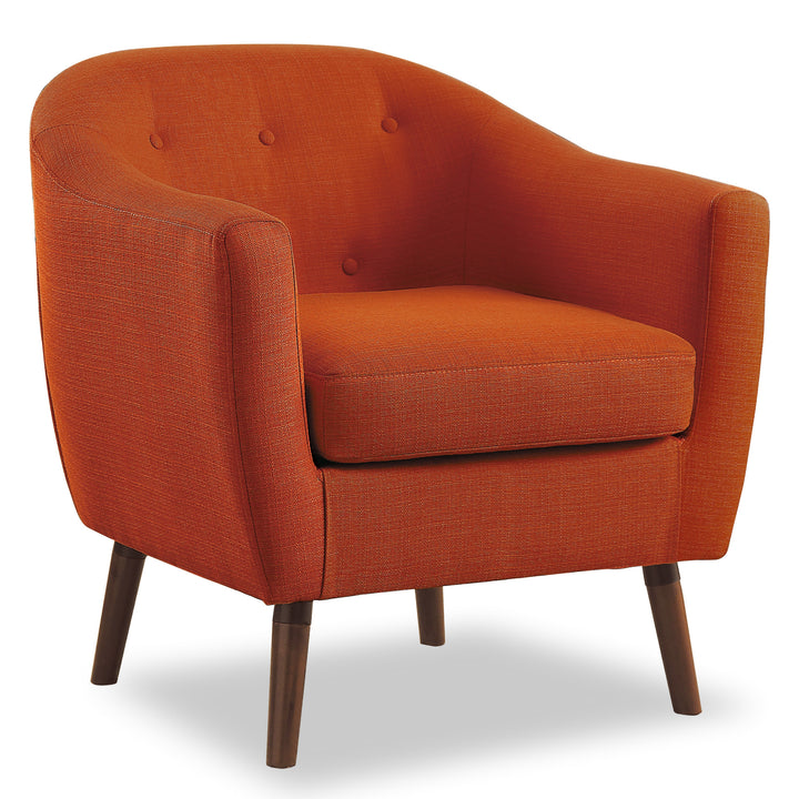 Accent Chair, Orange 100% Polyester