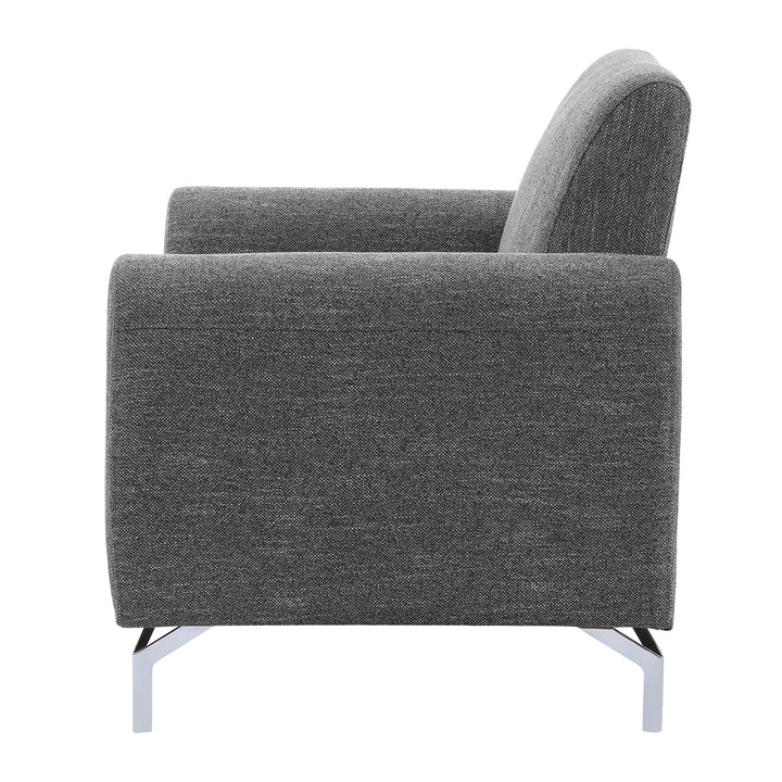 Chair, Dark Gray 100% Polyester