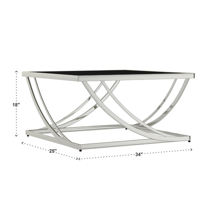 Steel Arch Square Coffee Table