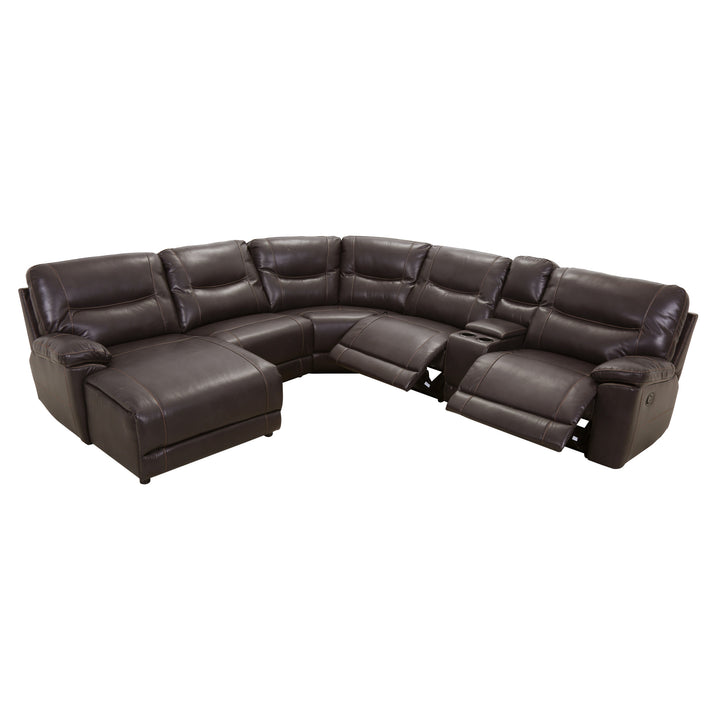 6-Piece Modular Reclining Sectional with Left Chaise