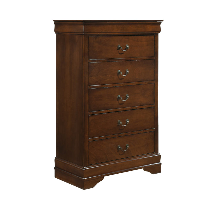 Mayville Burnished Brown Cherry Finish Chest