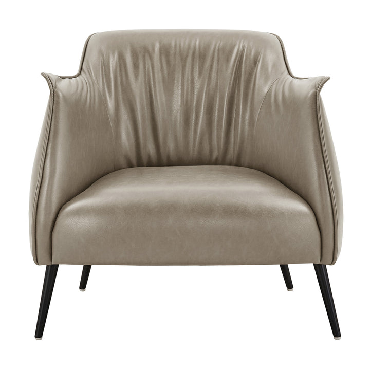 Leather Gel Accent Chair - Taupe