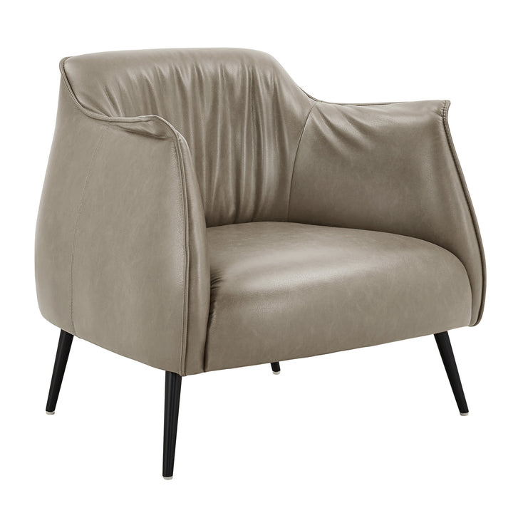 Leather Gel Accent Chair - Taupe