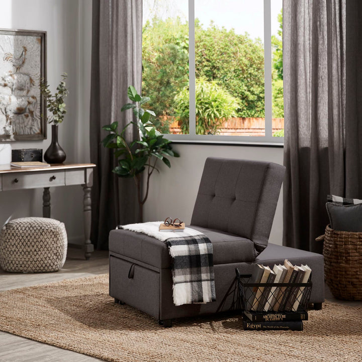 Convertible Ottoman - Dark Gray