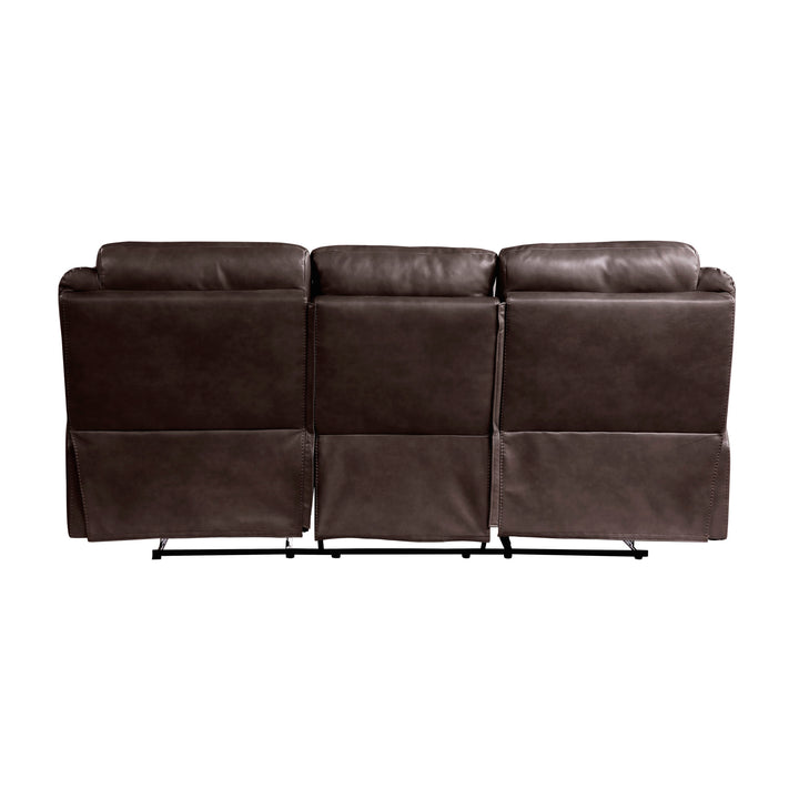 Double Reclining Sofa with Center Drop-Down Cup Holders, Receptacles, Hidden Drawer & Usb Ports