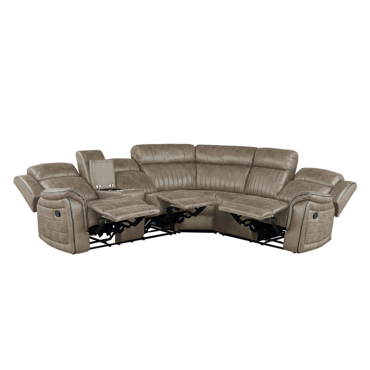 3-Piece Reclining Sectional with Left Console