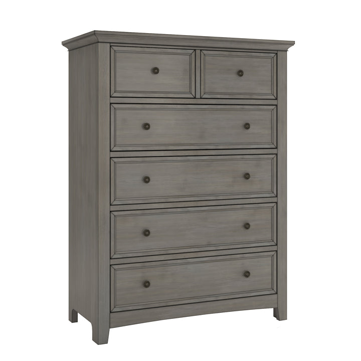 5-Drawer Wood Modular Storage Chest - Antique Gray