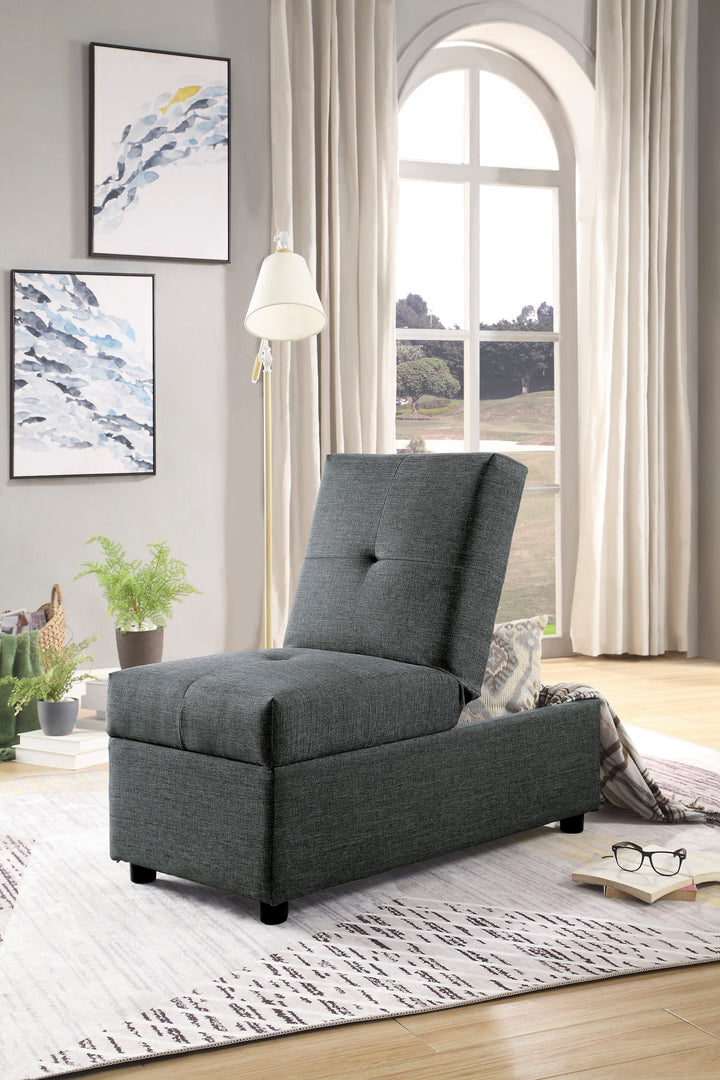 Storage Ottoman/Chair, Grey