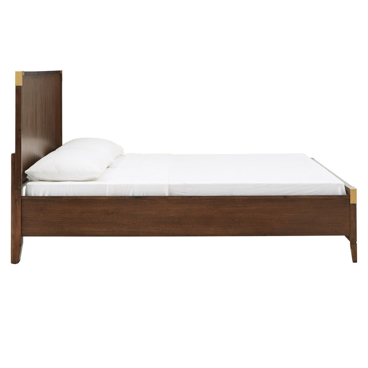 Low Profile Campaign Platform Bed - King