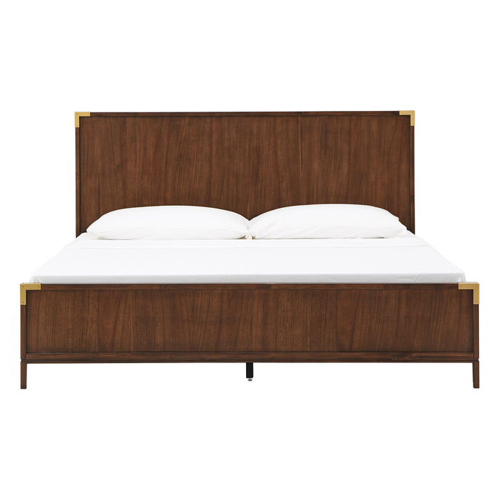 Low Profile Campaign Platform Bed - King