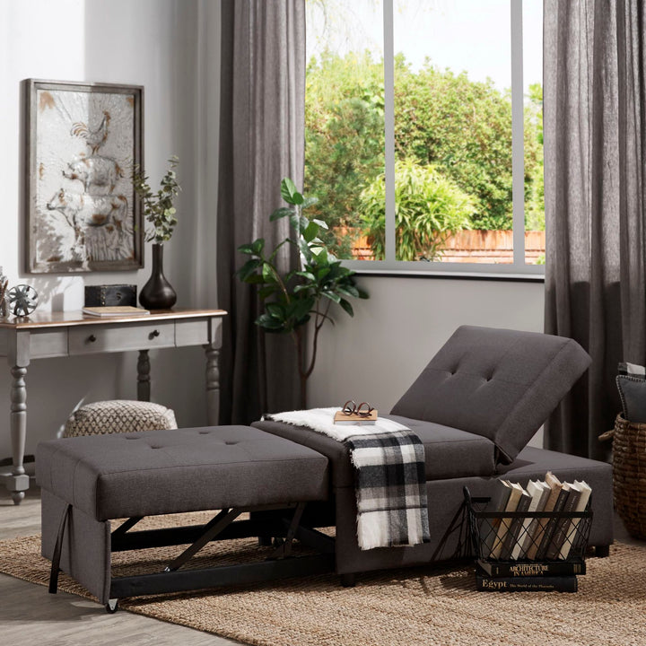 Convertible Ottoman - Dark Gray