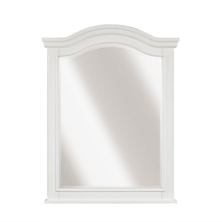 Clementine Bright White Finish Mirror (Mtl)