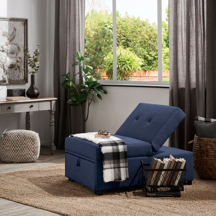 Convertible Ottoman - Blue