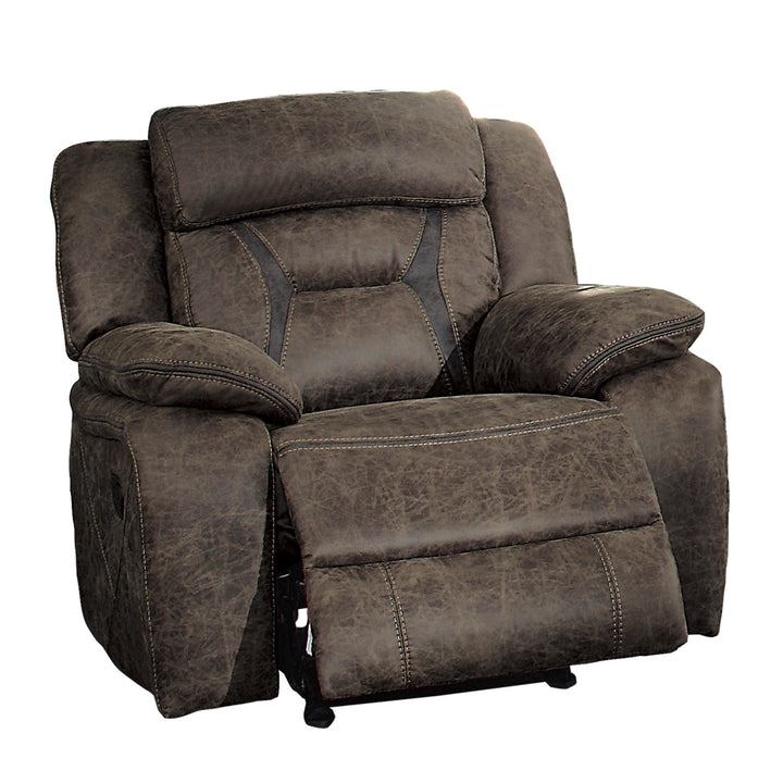 Glider Reclining Chair, Polished Microfiber