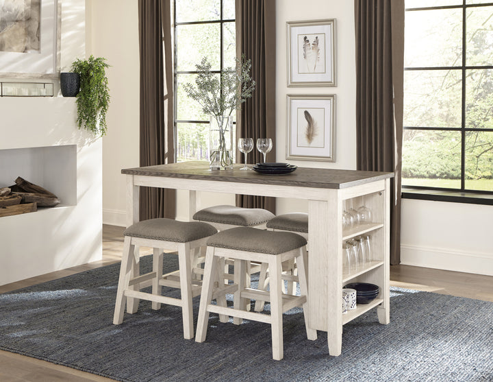 Counter Height Table, Antique White