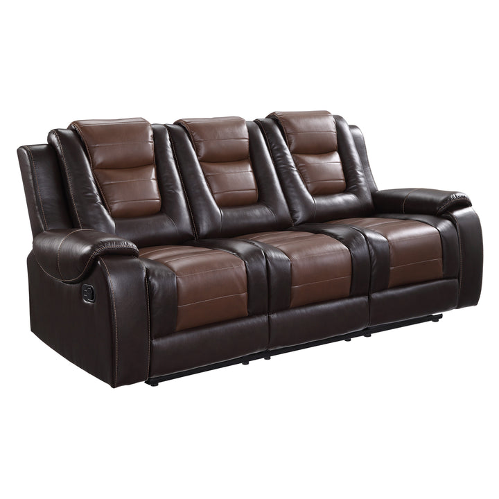 Double Reclining Sofa With Drop-Down Cup Holders